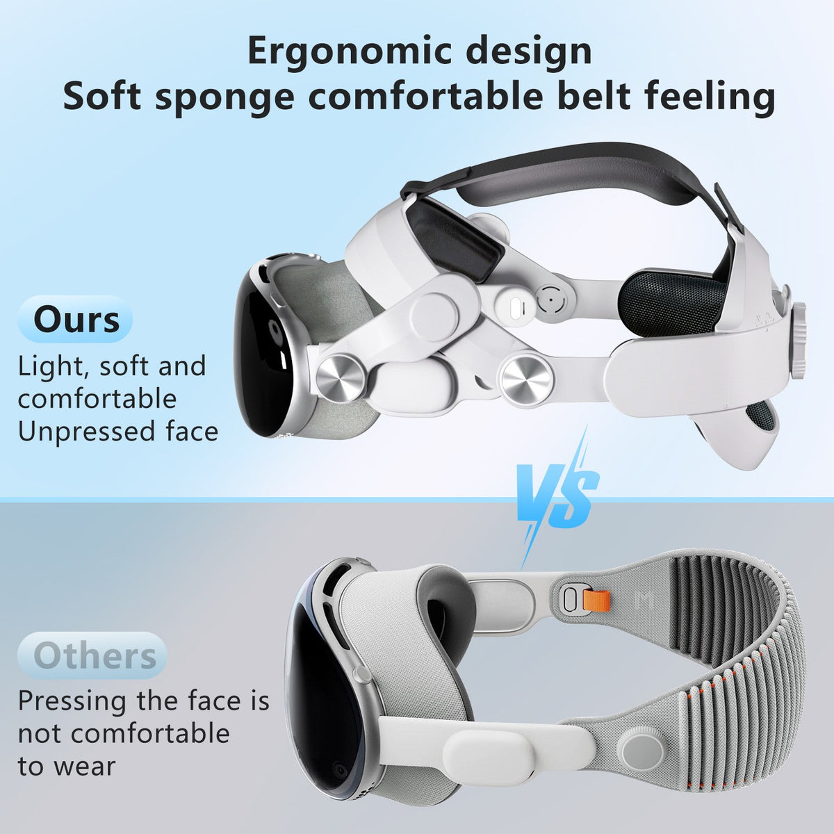 Fit For Vision Pro headband Adjustable elasticity Reduce pressure vr accessories