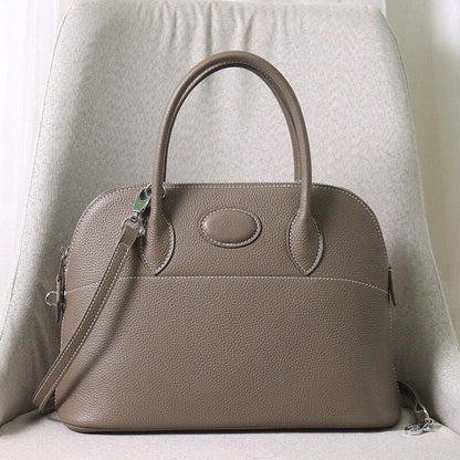 Shell Handbag Cowhide Bag Genuine Leather Crossbody Shoulder Bag S/M/L 18*7*13CM