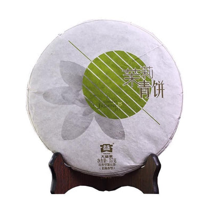 2013 Yr Menghai Dayi VERDANT Jasmine Tea Puer Tea Pu-erh Green Cake 357g Raw