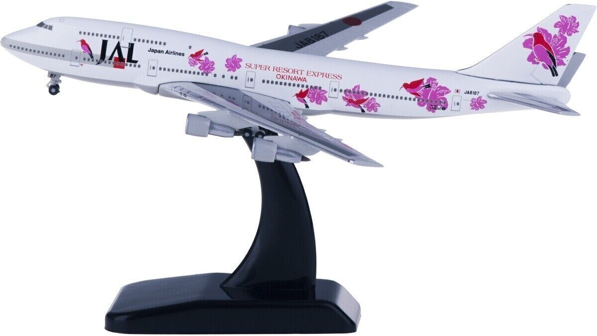 1:500 Hogan Japan Airlines JAL BOEING 747-300 Passenger Airplane Diecast Model