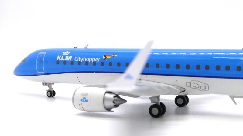1:200 JC Wings KLM ERJ-190-100STD Passenger Airplane Diecast Aircraft Model