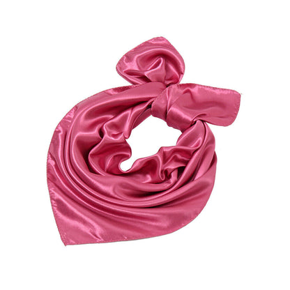 Silk Square Scarf 60cm Satin Neck Hair Tie Band Bag Ribbons Shawl Hijab 60*6