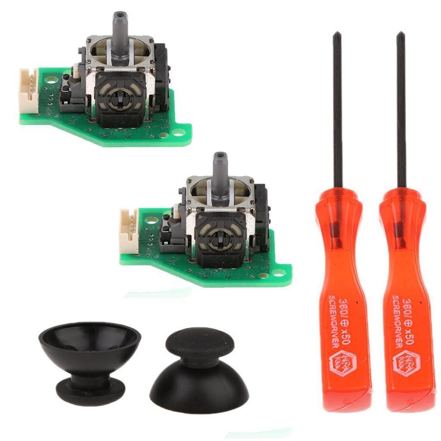 Replacement Left Right Analog Stick Screwdriver Thumb Stick For Nintendo Wii U