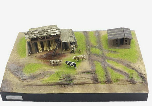 PMA WWII scenes the battle of malinowo Village platform 4 1/72 resin MODEL TANK