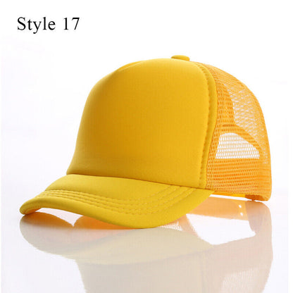 Parent-child Sun Hats Travel Soild Color Caps Baseball Caps Children Classic ⊹ ⊰