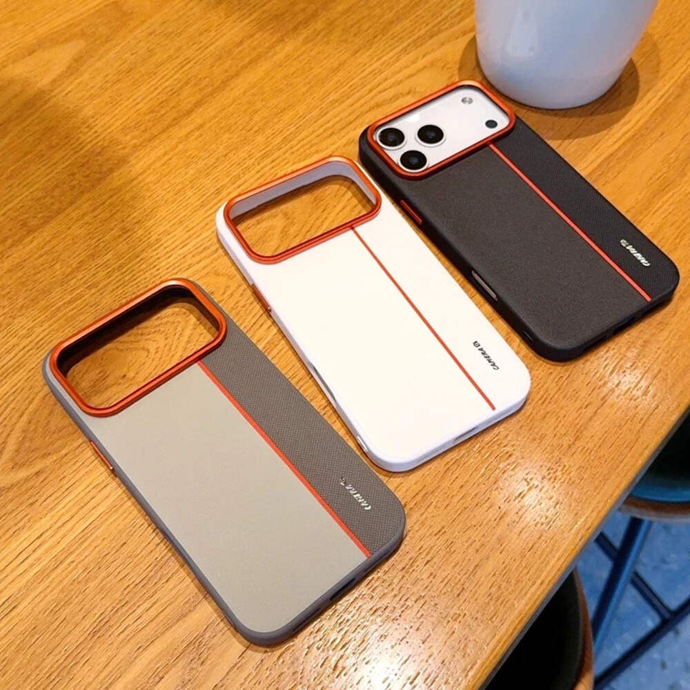 iPhone 17 Pro Max Case – Luxury PU Leather Cover