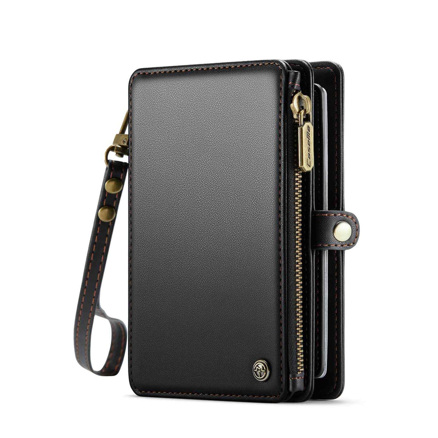 Passport Holder for Travel, Passport Case Wallet With Strap Wristlet and Zipper