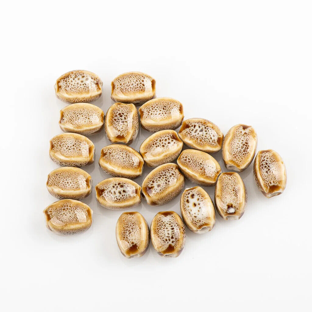 Craft Beads 20Pcs Ceramic Colorful Glaze Unique Shape Jewelry Making Kit 13x10mm