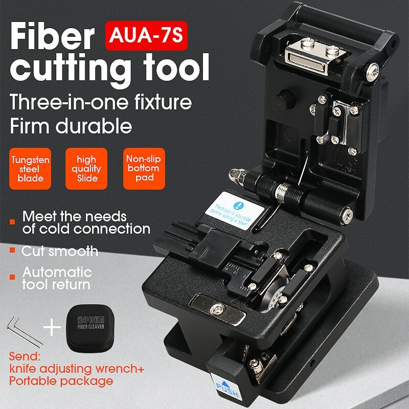 AUA-7S Optical Fiber Cutting Knife Cable Fiber Cleaver Cold Joint High Precision