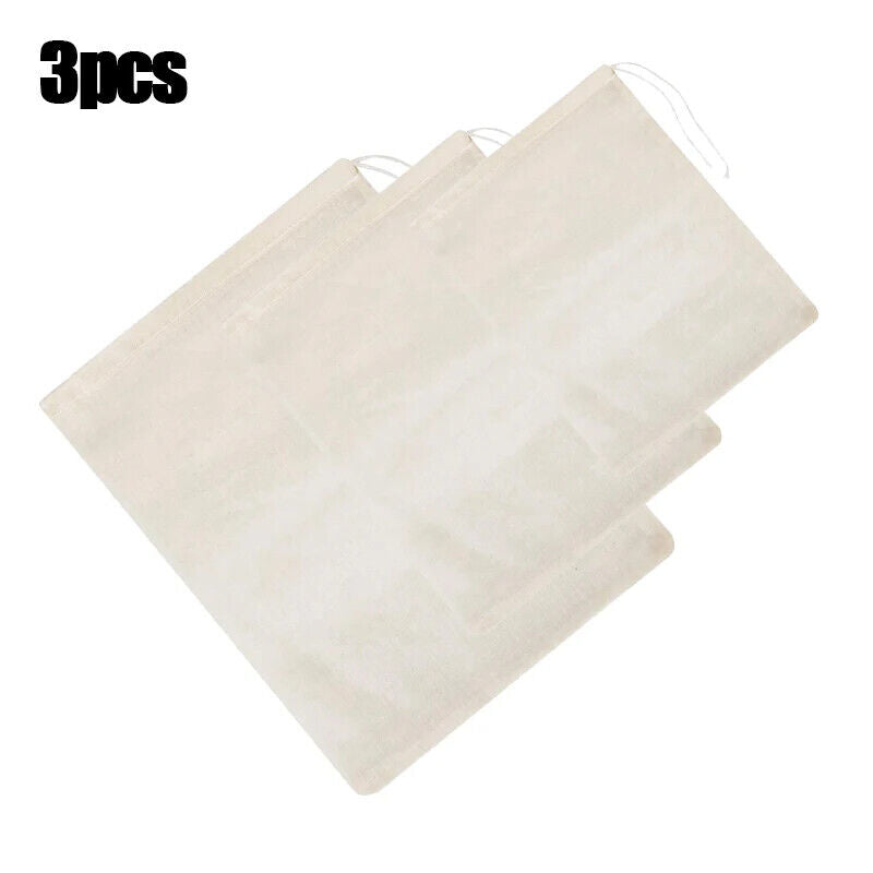 Strainer Bags Fine Nylon Reusable Nut Milk Unbleached Food Cheese Yogurt Filters