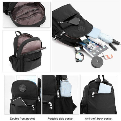 Backpack Nylon Student Travel School Bag Rucksack Multifunction Bags 26*32*13 CM