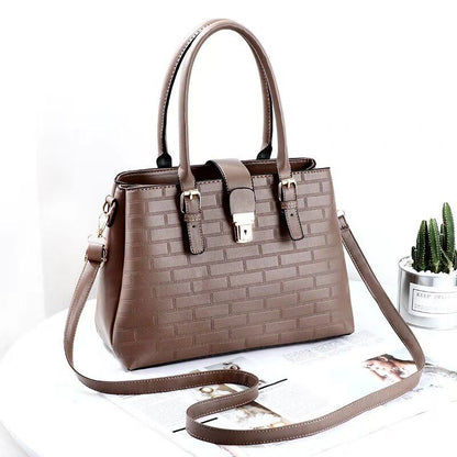 Women's Ladies PU Leather Handbag Purse Shoulder Bag Backpack Messenger Tote Bag