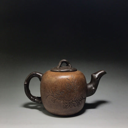 Chinese Yixing Zisha Clay Handmade Exquisite Teapot（寿元 底款：吴月亭）