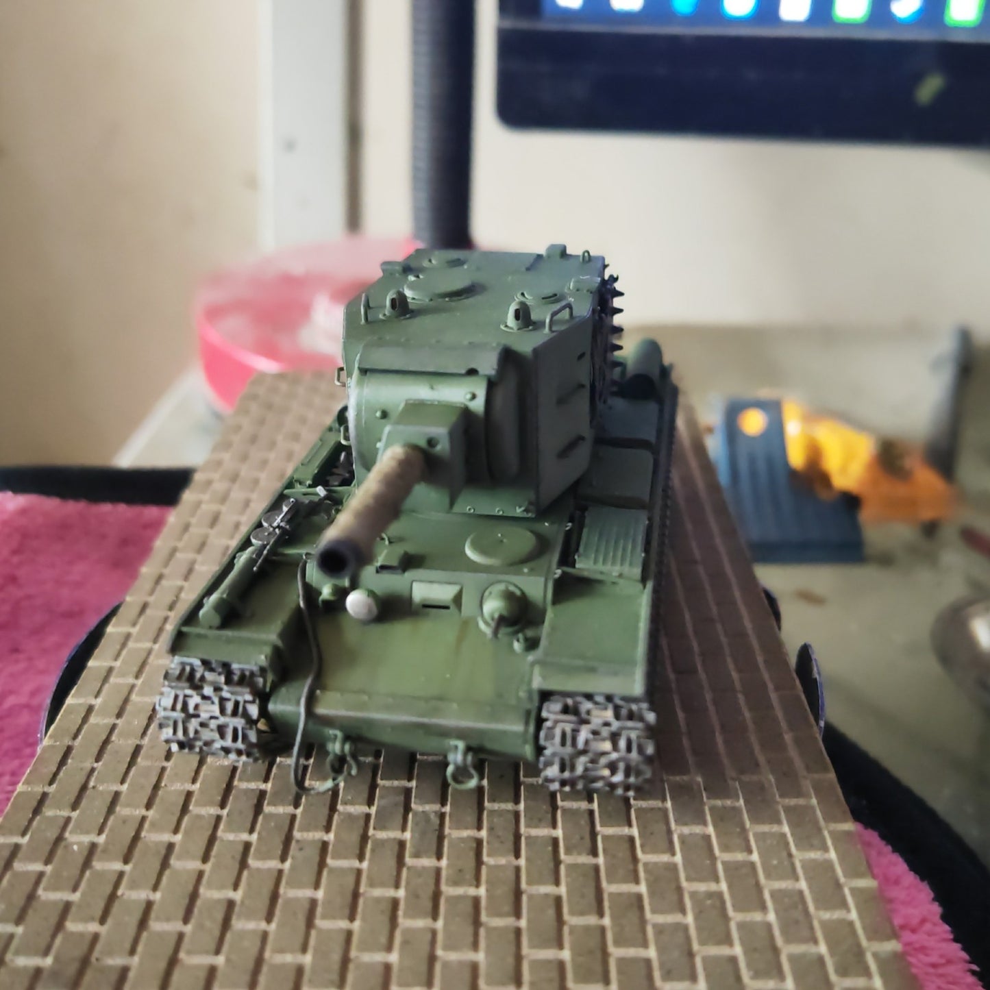 3D Printed 1/72 Soviet Kv2 Tank Finished Product