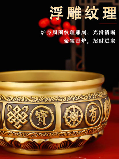11cm Home Indoor Incense Burner Buddha Hall Offering Incense Burner Decorations