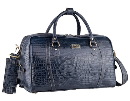 Genuine Leather Travel Duffel Bag Weekend Luggage Leather Duffle Bag
