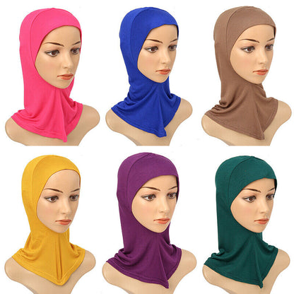 Women's Under Scarf Hat Cap Bone Bonnet Ninja Hijab Islamic Neck Cover Muslim*US