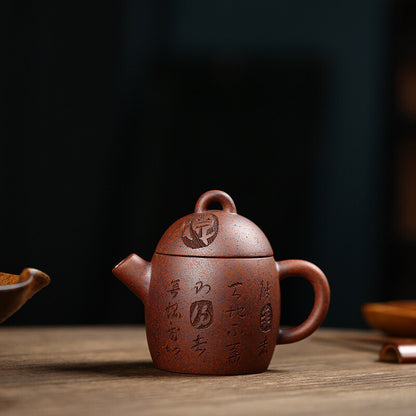 Full Handmade Tea Pot Marked Chinese Real Yixing Zisha Purple Clay Master Pots