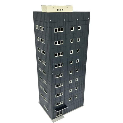 1:160 N Scale Scenery CBD Tall Office Building Trade Centre Grey House Kit Model