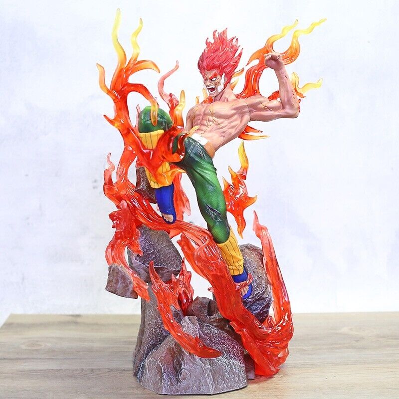 Anime Naruto Shippuden Might Guy PVC Action Figure Model Toy Statue With Light