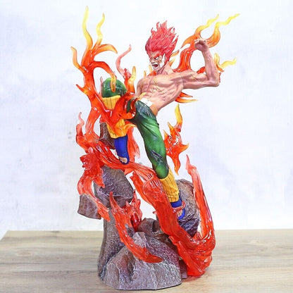 Anime Naruto Shippuden Might Guy PVC Action Figure Model Toy Statue With Light