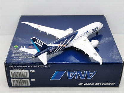 1:400 JC Wings ANA B787-8 Flap Down Passenger Airplane Diecast Aircraft Model