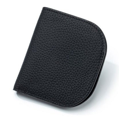 Versatile Zipper Coin Pocket Small Billfold Genuine Leather Card Slot Bag Wallet