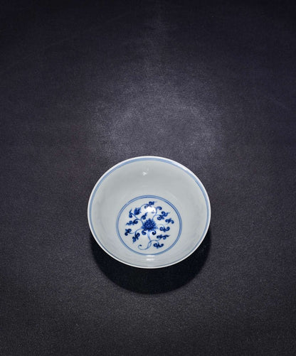 Chinese Blue&white Porcelain Hand Painted Exquisite Dragon Pattern Bowl 30146