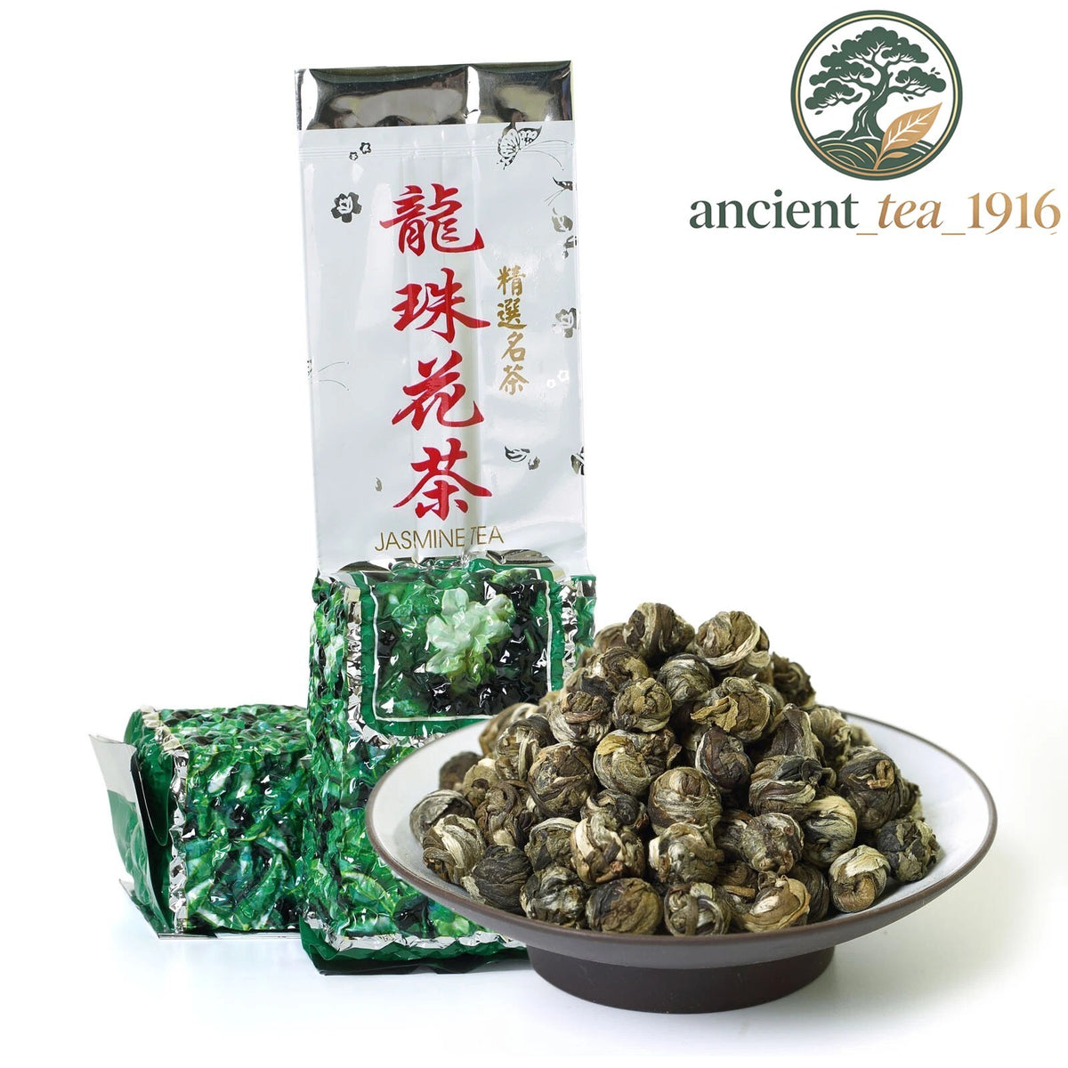 500g Jasmine Dragon Pearl Loose Leaf Chinese Green Tea Hand Roll Ball