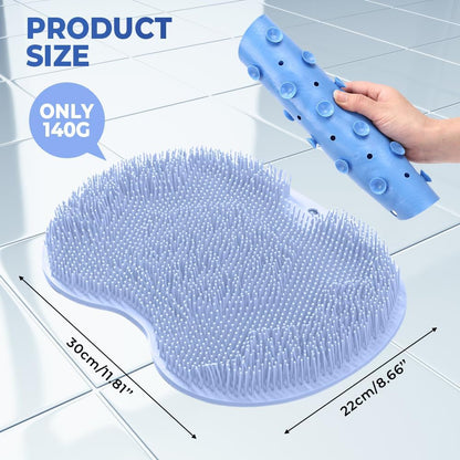 Foot Back Scrubber Exfoliating Silicone Massager Pad Cleaning Mat Bath Shower