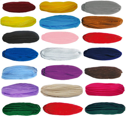 Women Stretchy Turban Hat Muslim Hat Solid Color Wrap Hijab Knotted Indian Caps