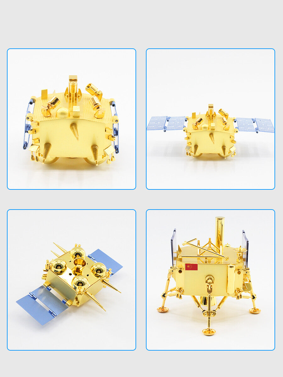 1:30 35CM Chang'e-6 Probe Lunar Rover Diecast Lunar Lander Aerospace Model