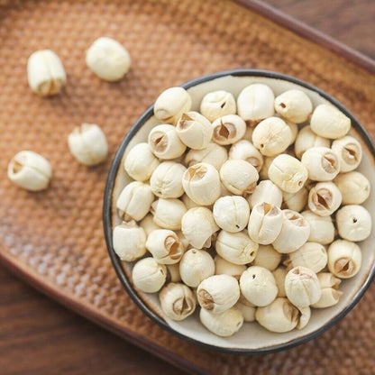 Premium quality Dried Bailian white lotus seeds soup desserts tea 通心白蓮