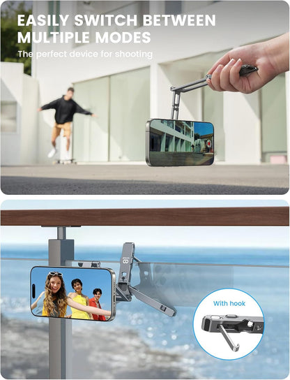 for Magsafe Tripod Stand - [Ultra-Compact] Aluminium Magnetic Phone Tripod for I