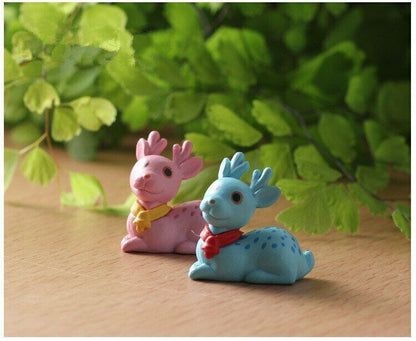 6pcs Sika Deer Decoration Supplies Moss Micro Landscape Creative Handicrafts