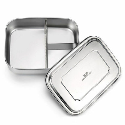 Lunch Container Stainless Steel Food Snack Storage Boxes Eco-friendly Rectangle