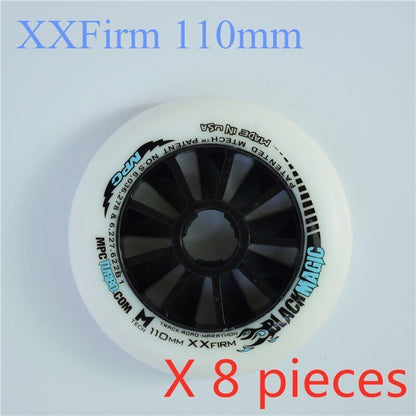 110/100/90mm Inline Speed Skates Wheel Indoor Track Outdoor Racing Black Magic
