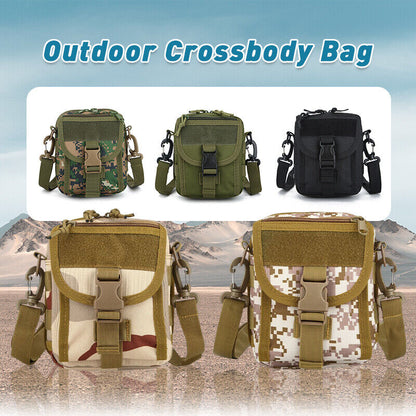 Mens Tactical Backpack Messenger Bag Military Sling Shoulder bag Camping Hiking