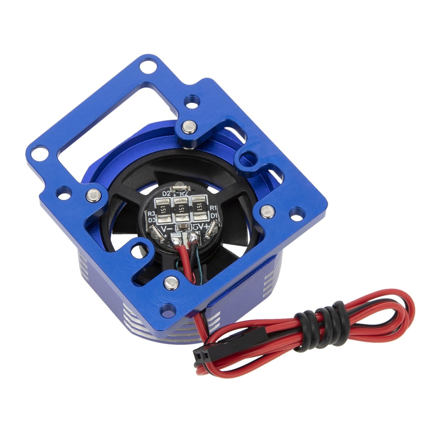 Blue Motor Cooling Fan Motor Radiator For TRAXXAS 4WD SLEDGE Monster 1/8 Truck;