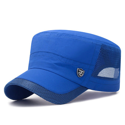 Summer Men's Mesh Flat Cap Army Hat Cadet Castro Military Patrol Baseball Casu