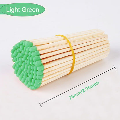 Matches 80Pcs Retro Aromatherapy Lengthen Thicker Match Lighting Tools Fire 75mm