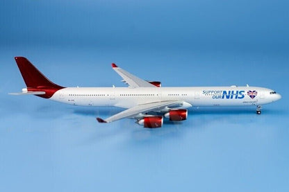 1:400 JC Wings NHS AIRBUS A340-600 Passenger Airplane Diecast Aircraft Model