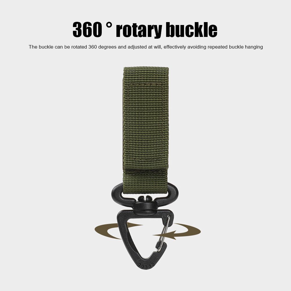 Outdoor Tactical Gloves Hooks Triangle Backpack Hanging Buckle Nylon Keychain