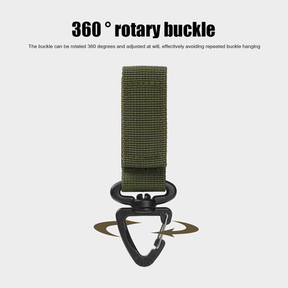 Outdoor Tactical Gloves Hooks Triangle Backpack Hanging Buckle Nylon Keychain