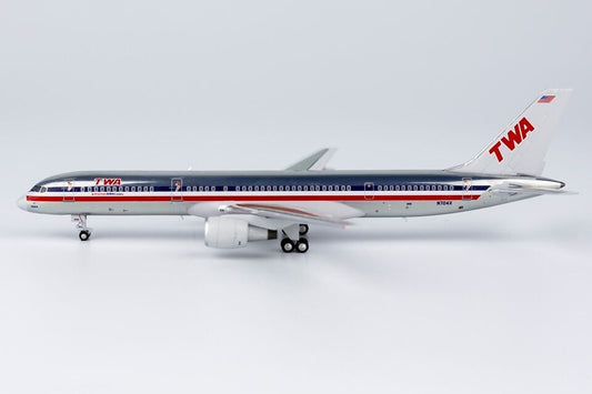 1:400 NG Model TWA BOEING 757-200 Passenger Airplane Diecast Aircraft Model