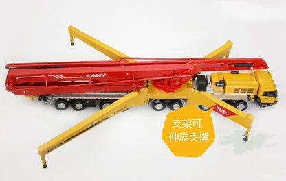 1:50 SANY 86M TUCK MOUNTED CONCRETE PUMP Constuction Equipment Diecast Model