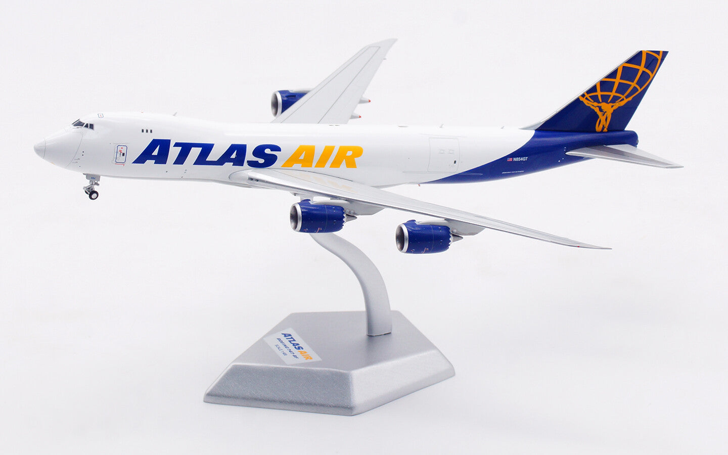 1:400 HX Models ATLAS AIR BOEING 747-8 Plane Airplane Diecast Aircraft Model