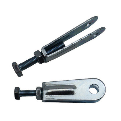 2PCS Wheel Chain Puller Adjuster Tensioner Kit For Yamaha Tri-Z YTZ250 1985-1986