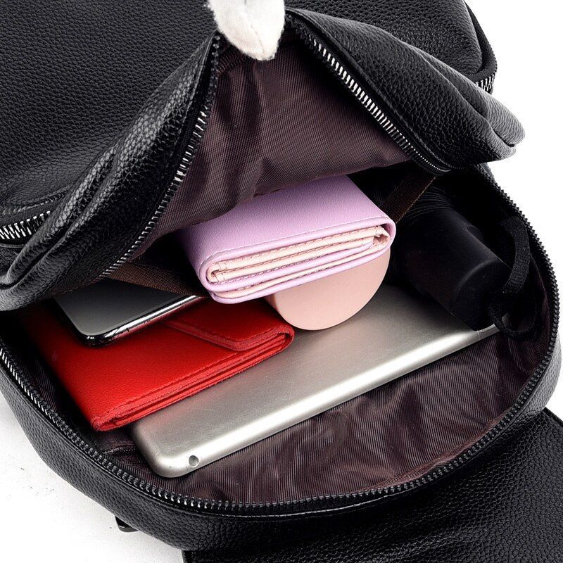 Backpacks High Quality Soft Genuine Leather Bag Traveling Pouch Soft Handle 1 PC