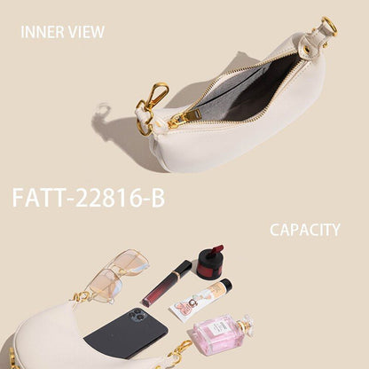 Luxury Moon Letter Tote Clutch Handbags Shoulder Lady Crossbody Bag Half Circle